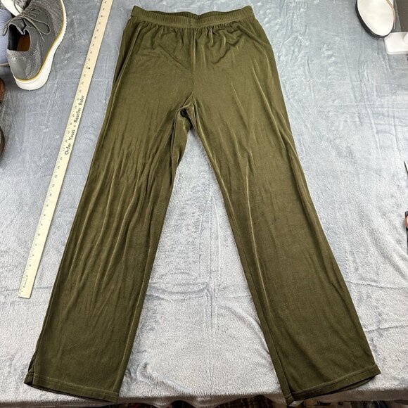 COLDWATER CREEK 2 Piece Vintage Set Size Medium Olive Beaded Sequins Long Sleeve - Picture 6 of 16